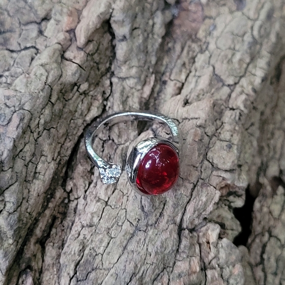 2 for $14! Silver Gem Ring NWOT - Picture 3 of 3